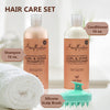 Shea Mosture Shampoo and Conditioner Set - 16 Fl oz. Ea - Coconut & Hibiscus Curl & Shine, for Thick, Curly Hair with Silk Protein, Neem Oil & Coconut Oil - Bundled with Peaknip Scalp Massager Brush