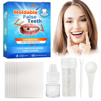 Tooth Repair Kit, DIY Tooth Replacement Kit, Denture Repair Kit Fixing The Missing and Broken Teeth, Restoring Your Confident Smile