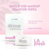 LA Fresh Makeup Remover Wipes with Vitamin E for Waterproof Makeup - Face Cleansing Wipes, Case of 50ct Facial Wipes - Skin Care Travel Essentials