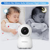 HelloBaby Monitor with Camera and Audio, IPS Screen LCD Display Video Baby Monitor No WiFi Infrared Night Vision, Temprature Screen Lullaby, Two Way Audio and VOX Mode