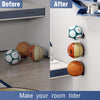 susswiff Basketball Holder Wall Mount - Football Wall Mount for Display, Basketball Storage Rack for Balls, Ball Holder as Sports Room Decor, Boys Room Accessories Soccer Wall Decor