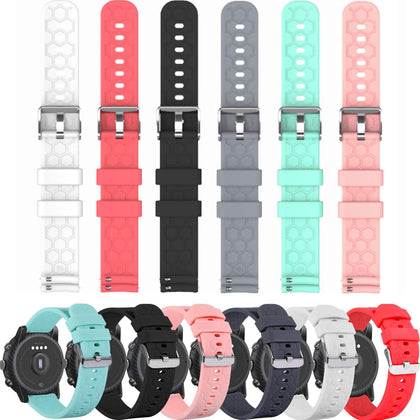 E ECSEM Bands Compatible for AGPTEK LW11 Replacement Wristbands Accessory Colourful Silicone Bracelet 22MM Quick Release Strap Arm Bands for AGPTEK Smartwatch, Soft and Durable
