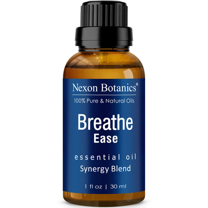 Breathe Essential Oil Blend 30 ml - Breath Easy Essential Oil Sinus Relief - Breath Essential Oils for Humidifier - Essential Oil Breathe Easy - Essential Oil for Diffuser - Nexon Botanics