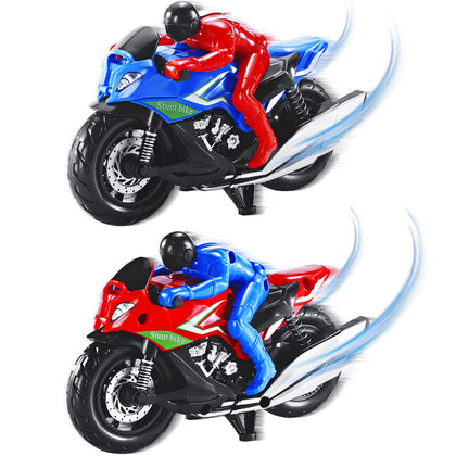 Vioziot Toy Motorcycle, 2 Pack Motorcycle Toys for Kids,Toy Dirt Bike Push and Go Friction Powered Car Toys for Boys Girls,Kids Birthday Gift for Age 3 4 5 6 Year Old Christmas Party Supplies