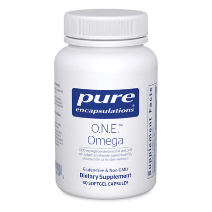 Pure Encapsulations O.N.E. Omega - Fish Oil Supplement for Heart Health, Joints, Skin, Eyes, and Cognition* - Fish Oil Concentrate with EPA and DHA - 60 Softgel Capsules