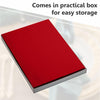 Disposable Red Paper Placemats for Dining Table - 100-Pack 18