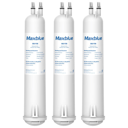 Maxblue MB-F08 Replacement for 4396841, Everydrop® Filter 3, EDR3RXD1, 4396710, Kenmore® 46-9083, 46-9030, Refrigerator Water Filter, 3 Filters