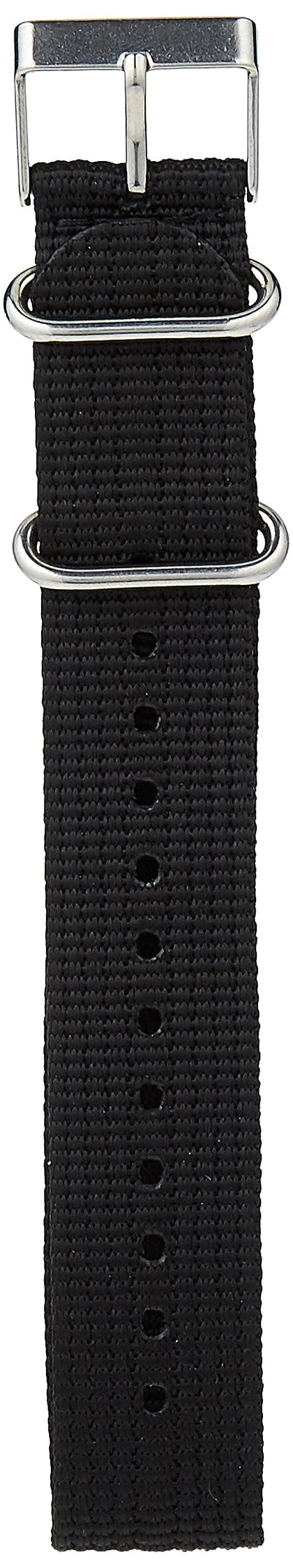 Timex TW7C05600 Weekender 20mm Black Fabric Slip-Thru Strap