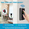 Midlocater Wireless Key Finder and Item RF Locator,131ft Range, 85dB+ Volume,Anti Lost Tag,Remote Control, Wallet, Key, Phone, Glasses, Pet Smart Tracker - 4 Receivers with Rings
