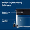 Brita XL Water Filter Dispenser for Tap and Drinking Water with 1 Elite Filter, Reduces 99% Of Lead, Lasts 6 Months, 27-Cup Capacity, Christmas Gift for Men and Women, BPA Free, Black