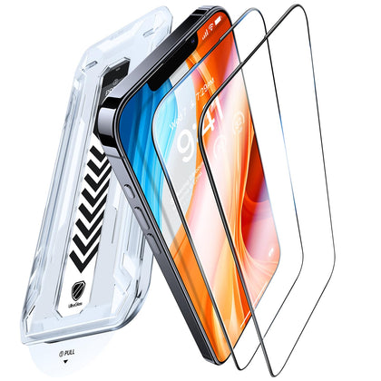 UltraGlass UNBREAK TOP 9H+ Glass for iPhone 11 Screen Protector Glass [Military Grade Shatterproof & Longest Durable] Full Screen Protector 11 Tempered Glass, Anti-fingerprint [2024 New] 2 Packs
