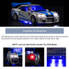 BrickBling LED Light Kit for Lego Speed Champions Fast & Furious Nissan Skyline GT-R (R34) Toy Car Building Set, Blue Underglow Lights for Lego 76917 (No Model)