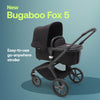 Bugaboo Fox 5 All-Terrain Stroller, 2-in-1 Baby Stroller with Full Suspension, Easy Fold, Spacious Bassinet, Extendable Toddler Seat, One-Handed Maneuverability (Midnight Black)