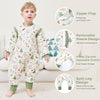 Looxii Baby Sleep Sack with Feet 18-24 24-36 Months 2.5 TOG Cotton Quilted Winter Baby Wearable Blanket Toddler Winter Sleepsack for Early Walker Green