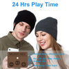 MUSICBEE Bluetooth Beanie, Bluetooth V5.2 Wireless Knitted Winter hat, 24 Hour Play time(Charcoal