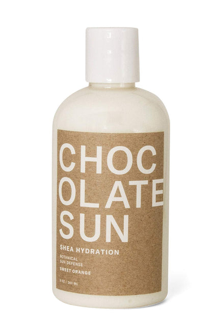 Chocolate Sun - Organic Shea Butter Botanical Sun Defense To Prolong Self Tan (8 oz) | Clean, Non-Toxic Sunless Tanning