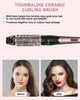 6 in 1 Curling Iron, 3 Barrel Curling Iron Set with Curling Brush (1.5inch) and 5 Interchangeable Ceramic Curling Wand(0.35