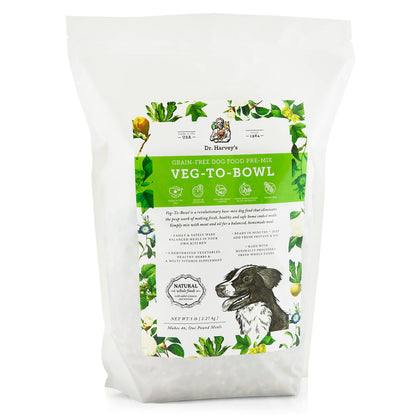 Dr. Harveys Veg-to-Bowl Pre-Mix Dog Food, Grain Free for a Whole Food Diet (5 pounds)