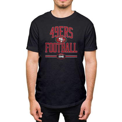 Hybrid Sports NFL - San Francisco 49ers - Football Arch - Men's and Women's Short Sleeve T-Shirt - Size 2 X-Large