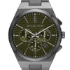 Michael Kors Men's Lennox Chronograph Gunmetal Gray Stainless Steel Bracelet Watch (Model: MK9118)
