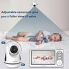 Firskids Baby Monitor, 4.3'' Split-Screen Baby Monitor with Camera and Audio, no WiFi,no APP, Two-Way Talk Night Vision ECO Mode Plug & Play, Ideal for Indoor Baby Monitoring