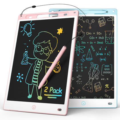 2PACK LCD Writing Tablet (Pink?Blue),Toddler Drawing Board Toys for Kids Learning & Education,10in Erasable Drawing Doodle Board,Toddler Birthday Gift for Boys Girls 3 4 5 6 7 8 Year Old