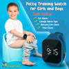 Kidnovations Square Button Potty Training Watch - Toilet Training Timer - Rechargeable Water-Resistant Digital Watch Time Reminder Vibrates & Plays Music Fashionable & Functional Gift for Kids, Blue
