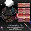 Color Nymph Makeup Sets For Teens 14-16,All in One Makeup Kit for Girls with 60-Colors Eyeshadows, 10-Colors Lip Oils, Facial Blushes Highlighter Bronzer Contour Pressed Powder Mascara Brushes Mirror