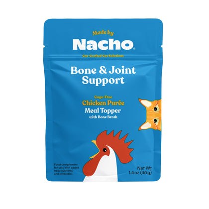 Made by Nacho Bone & Joint Support Cage-Free Chicken Puree Meal Topper with Bone Broth (36 Count)