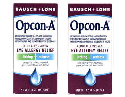 Opcon-A Bausch and Lomb, Eye Drops, 1 Fl Oz