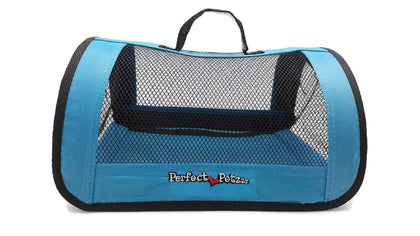 Perfect Petzzz - Tote for Lifelike Stuffed Interactive Pet Dogs and Cats, Nylon and Mesh Carrier for Pet Animals,Zippered Carrying Case Accessory-Blue