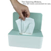 Diaper Wipes Dispenser, Tissue Storage Box Case, Wet Wipe Dispenser Holder with Lid for Home, Office, Cars (Green)