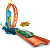 Hot Wheels Track Builder Unlimited Playset Loop Kicker Pack, 10 Track Component Parts & 1:64 Scale Toy Car