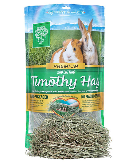 Small Pet Select 2nd Cutting Perfect Blend Timothy Hay Pet Food for Rabbits, Guinea Pigs, Chinchillas and Other Small Animals, Premium Natural Hay Grown in The US, 12 OZ
