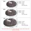 Giant Fur Bean Bag Chair Cover for Kids Adults, (No Filler) Living Room Furniture Big Round Soft Fluffy Faux Fur Beanbag Lazy Sofa Bed Cover(Black, 5FT)