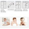 Child Safety Locks (10-Pack) - Cabinet Locks Child Safety - Baby Proof Cabinet Lock Easy to Install (No Drilling) 3M Adhesive for Drawers, Cabinet Seat, Toilet Seat, Fridge, Oven, Appliances