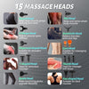 DDVWU Massage Gun - Electric Muscle Massage Gun Deep Tissue, Percussion Massage Gun for Pain Relief, Handheld Massager Electric Portable Quite Massager G-Black