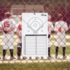 Murray Sporting Goods Baseball Dry Erase Coaches Clipboard | Double-Sided Baseball Lineup Clipboard Dry Erase White Board | Baseball & Softball Gift for Coach