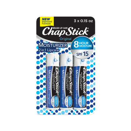 ChapStick Lip Balm , 0.15 Ounce (Pack of 3)