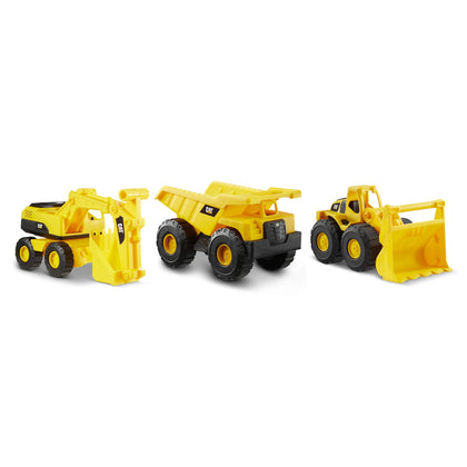CatToysOfficial Construction Vehicle Set for Kids Ages 2 & Up | Dump Truck, Loader, Excavator | Articulated Parts | Quality You Can Trust | Great Gift, Yellow, 7