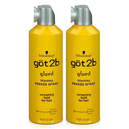 Got2b Glued Blasting Freeze Hairspray, 12 oz, Pack of 2