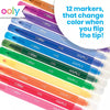 Ooly 12 Pack Switch-eroo Double Sided Color Changing Markers in Vibrant Colors, Color Changeable Markers are Cool Back to School Supplies for Art Projects, Colored Markers for Kids [12 Pack]