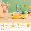 2 Sets Silicone Breastmilk Popsicle Molds with Baby Food Feeder, BPA Free Fruit Feeder Pacifier with Frozen Ice Tray for Baby Feeding Safely, Infant Fruit Teething Toy for Baby Boy Girl Gifts (Green)