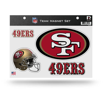 Rico Industries NFL San Francisco 49ers Die Cut Team Magnet Set Sheet
