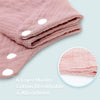 Muslin Baby Bandana Drool Bibs 100% Cotton Absorbent Bandana Bibs Set for Baby Girls Soft Newborn Bibs Plain Colors 8 Pack 3-36 Months