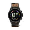 Fossil Men's Gen 6 44mm Stainless Steel and Cork Touchscreen Smart Watch, Stainless steel, Color: Black, Camo (Model: FTW4063V)