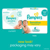 Pampers Sensitive Baby Wipes - Baby Wipes Combo, 84 Count (Pack of 12), Water Based, Hypoallergenic and Unscented (Packaging May Vary)
