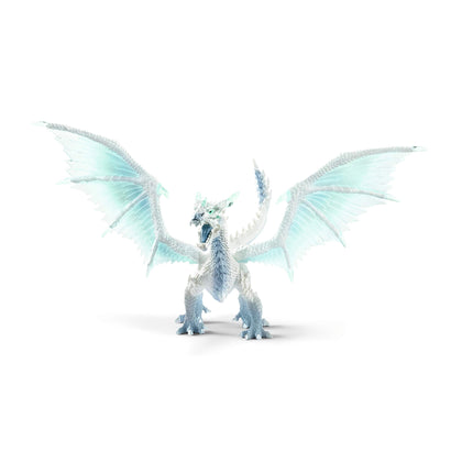 Schleich Eldrador Creatures Ice Dragon Toy Action Figure for Kids Ages 7-12,Blue, White