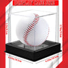 Taeku Baseball Display Case Memorabilia Arcylic Cube Softball Box UV Protected Holder Stand Clear Display Cases for Softball Baseball Tennis Sports Ball Storage (1 Pcs)