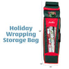 Christmas Wrapping Paper & Bow Heavy Duty Storage Bag Organizer Bin- Durable Zipper Multi Compartment, XL Capacity, Water Resistant w Handles, Holiday Decoration Container (36